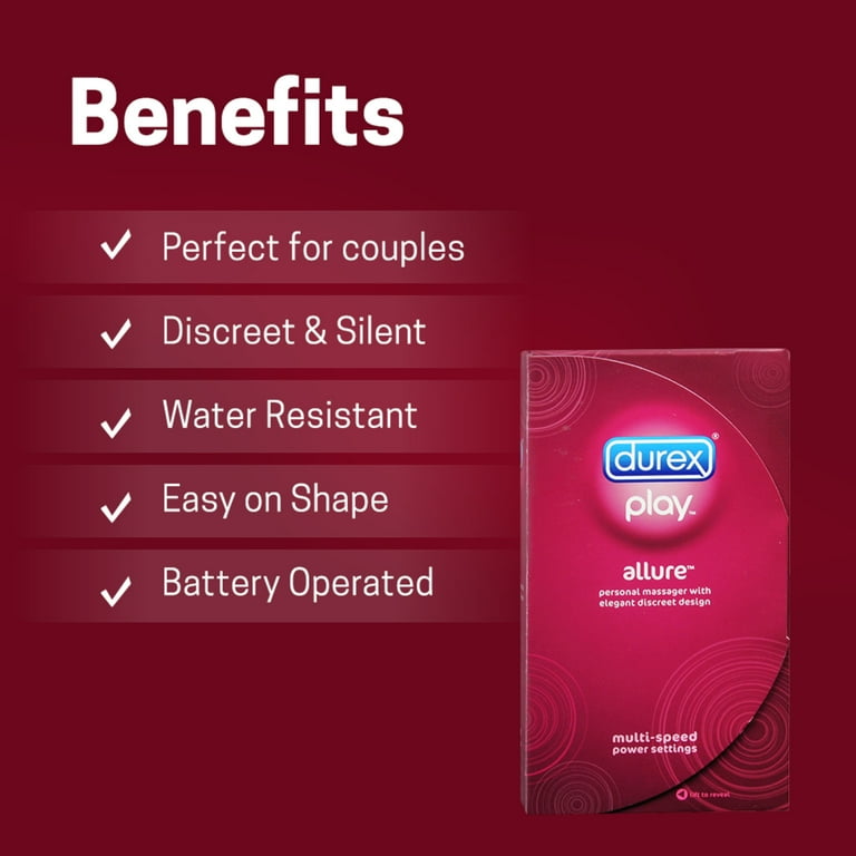 Durex Personal Massager, Bullet Vibrator, Powerful Multi-speed, Long  Lasting, Battery Inc, 1 Count
