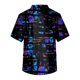 thumbnail image 3 of Men's Short Sleeve V Neck Print Chest Pocket Carer Top 3XL, 3 of 3