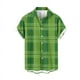thumbnail image 3 of Camisas casuales Camisa de playa con trébol verde de la suerte Blusas hawaianas de moda para hombres Ropa personalizada de talla grande Camisetas de manga corta para hombre, 3 of 5