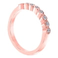 thumbnail image 3 of Mauli Jewels Rings for Women 0.25 Carat Engagement Wedding Band bezel 10K Solid Rose Gold, 3 of 4