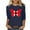 Navy ②, variant on qucoqpe Women's Summer Tops Fashion Casual Loose Crew Neck 3/4 Sleeve Shirts Graphic Tees Blouses
