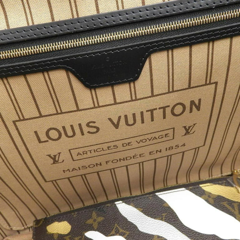 Pre-Owned Louis Vuitton Neverfull MM Brown Mono gram Handbag 