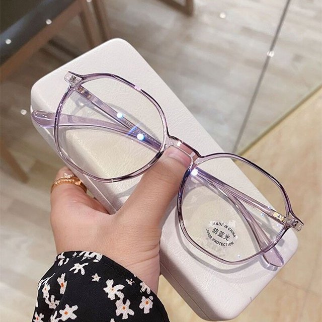 Gafas de lectura para mujer, anteojos polígonos de moda para presbicia, grado 0 A + 4,0