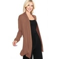 thumbnail image 2 of MOA COLLECTION Women's Solid Casual Lightweight Long Sleeve Loose Fit Knit Sweater Cardigan, 2 of 4