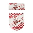thumbnail image 4 of HELLHERO Snowman Candy Adjustable Dustproof 2 Pieces with Elastic Bottom Toilet Seat Lid Cover Reusable, 4 of 7