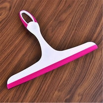 Window Squeegee Cleaner - Professional TPR Rubber Blade Scraper for Glass/Shower Doors, Lightweight Streak-Free Wiper Tool for Home & Car (25" Red)