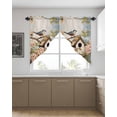 thumbnail image 4 of Swag Curtains, Spring Birds Retro Birdhouse Flowers Rod Pocket Kitchen Curtains Valances Tier Curtains Swag Valance Curtains for Bedroom Living Room 36" x 36", 2 Panels, 4 of 6