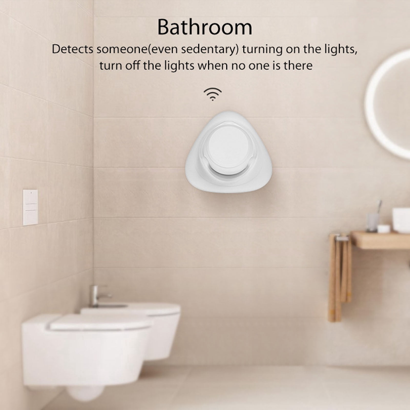 NFTIGB Smart Human Presence Sensor 24G Radar Detection High Sensitivity Motion Detector for ZigBee 3.94 inches / 10 cm