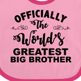thumbnail image 4 of Inktastic Officially the World's Greatest Big Brother Boys Baby Bib, 4 of 4