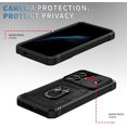 thumbnail image 4 of Case for Galaxy S24, Slide Lens Protective Case Shockproof Impact Resistant with Kickstand Cover Case for Samsung Galaxy S24 (Black), 4 of 12