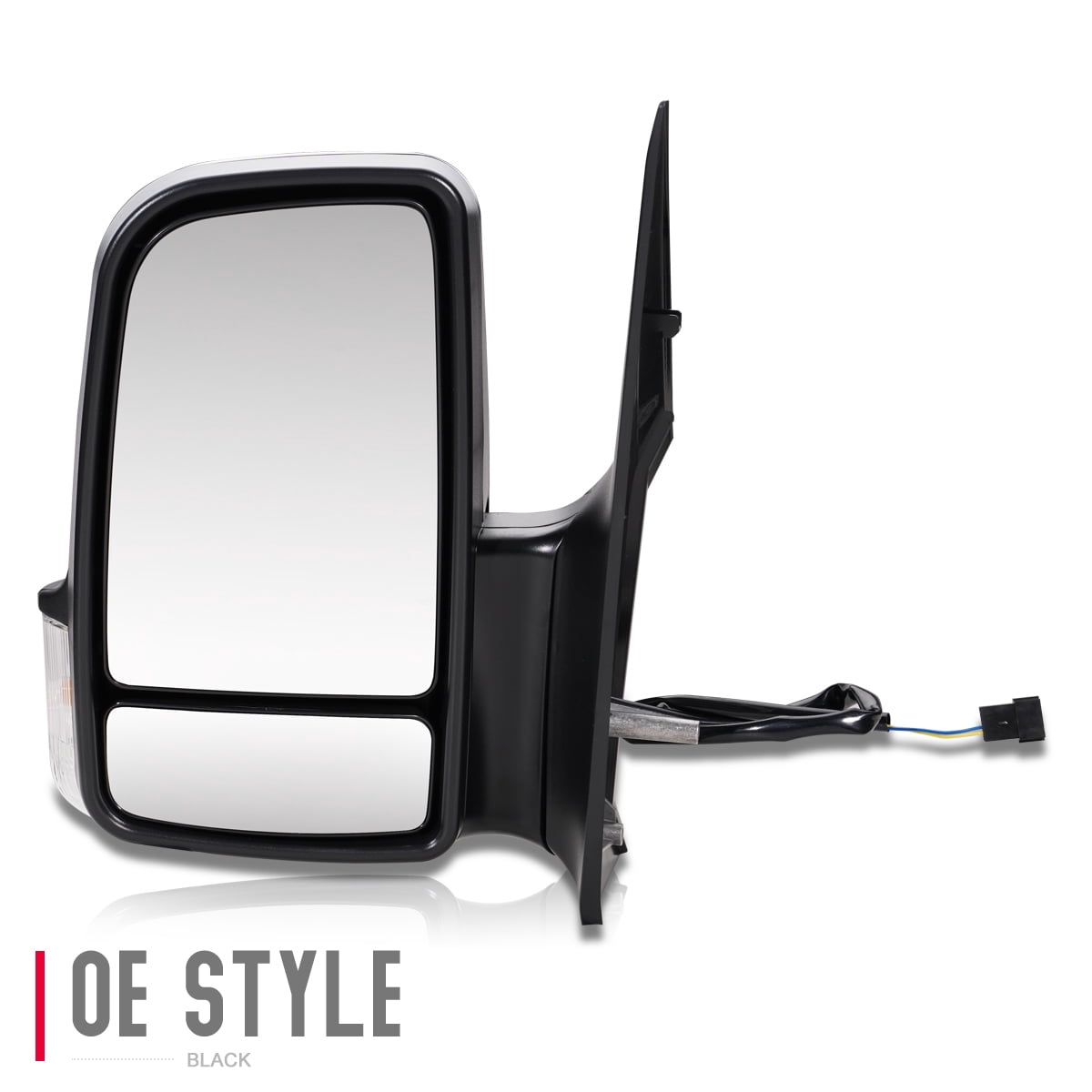 DNA Motoring Manual Signal Driver Left Side View Mirror for 2006-2009 Dodge Sprinter 2500 3500