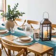 thumbnail image 6 of Nautical Anchor Teal Green Round 15 Inch Placemats Set of 4, Coastal Ocean Ombre Striped HeatResistant Non Slip Place Mats for Dining Table, Wipeable Braided Kitchen Table Mats for Housewarming, 6 of 9
