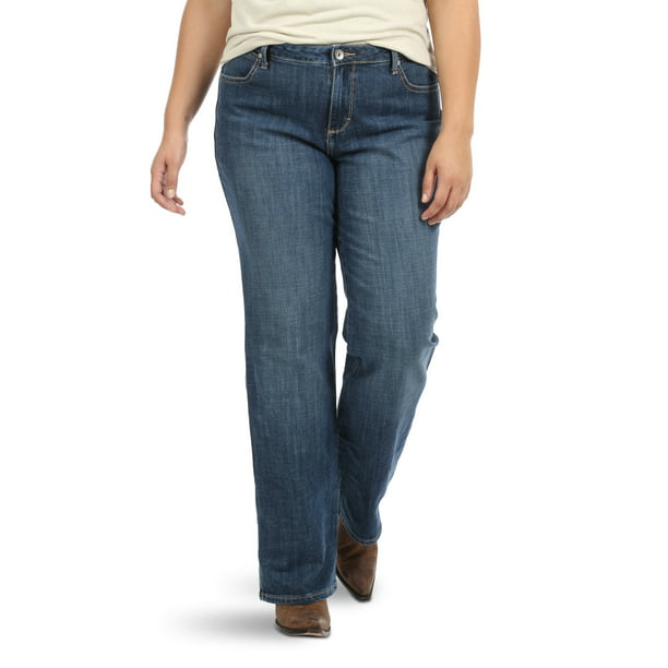 Wrangler - Wrangler Women's Plus Size Aura Midrise Bootcut Jean ...