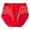 Red, variant on Ashirexll Ladies Underwear Panties, Plus Size Underwear for Women, High Waisted Breathable Lace Triangular Panties