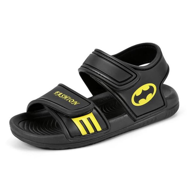 Verano Nuevos zapatos de playa suaves antideslizantes Capitán América Spiderman Mickey Sandalias abiertas para niños Wild Boys Girls Student Kids Shoes25 (plantilla 15.2cm) Gao Jinjia LED