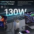 thumbnail image 3 of 20000mAh Portable Charger Power Bank with Retractable USB-C Cable, 130W Power Pack for Phone Laptop and Tablet, Digital Display, USB-A and USB-C Ports, 3 of 10
