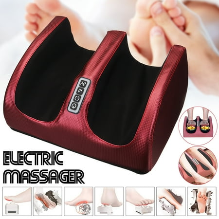 Electric Foot Massager with Heat, Shiatsu Kneading Massage Therapy Machine