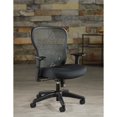 thumbnail image 2 of SpaceGrid Back Office Chair with Flip Arms in Black Fabric, 2 of 9