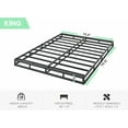 5 Inch Low Profile Box Spring for King Bed, Sturdy Metal Frame Mattress