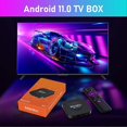 thumbnail image 3 of TV Box Android 11 con forma cuadrada, reproductor multimedia multiusos para el hogar, dormitorio, enchufe UE 1G8G, 3 of 5