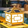 thumbnail image 2 of Al Aire Libre LED Solar Luces Impermeable Solar Columna Luz con Control Remoto LED Luz para Jardín Patio, 2 of 5