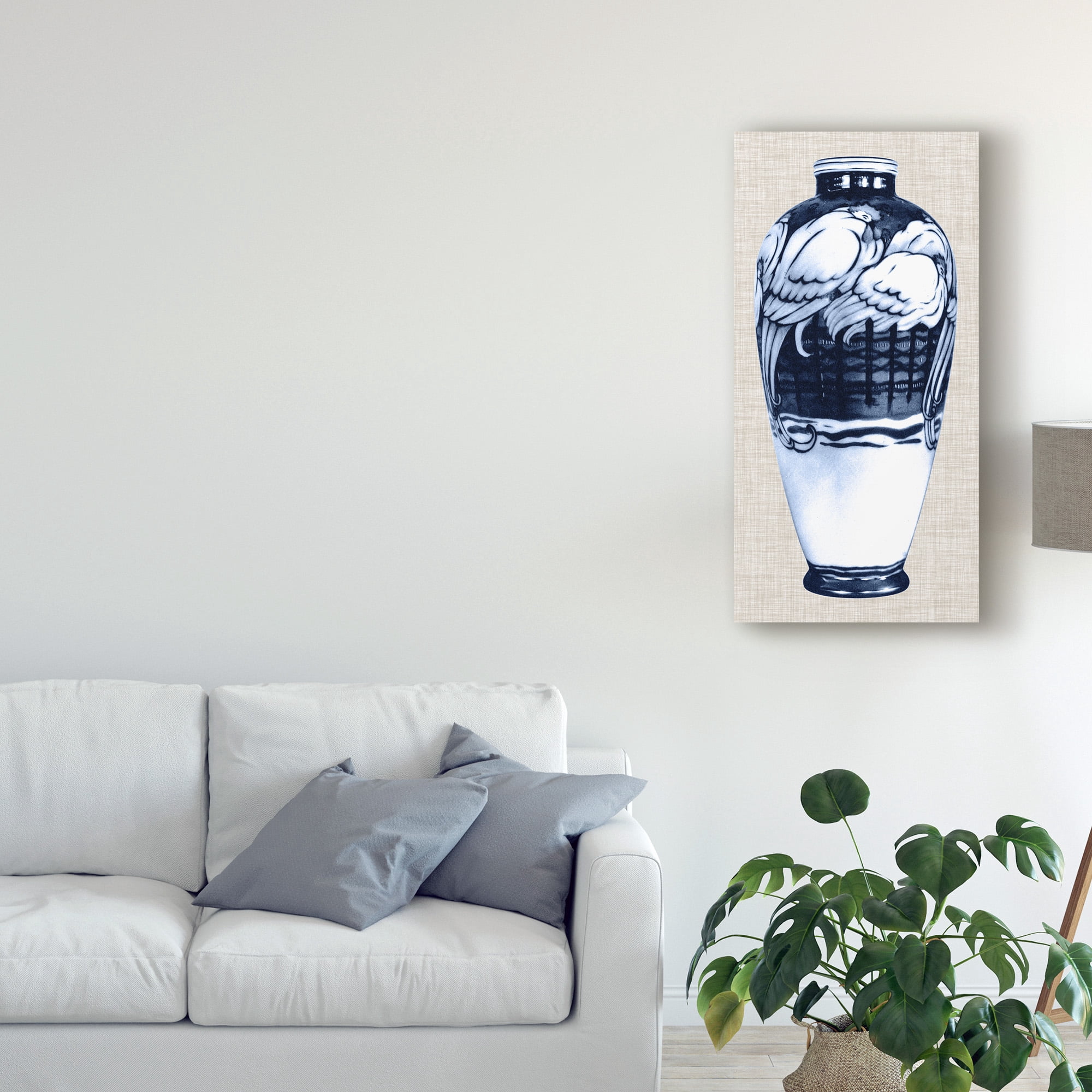 Trademark Fine Art 'Blue & White Vase VI' Canvas Art by Unknown