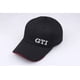 thumbnail image 4 of Gorra de béisbol GTI con letras bordadas, sombrero informal para hombres y mujeres, Logo de coche de carreras, sombreros deportivos de algodón negro, 4 of 5
