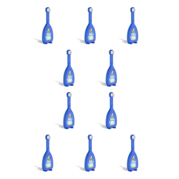 Bearachild Cepillo de en forma de U de silicona Mini boquilla para niños tipo U Limpieza manual de de 360 grados Suministros Azul 10piezas Bearachild CBP181385