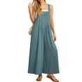 thumbnail image 5 of Cueply Women's Overalls Jumpsuits Casual Loose Adjustable Straps Wide Leg Long Pant with Pockets, 5 of 9