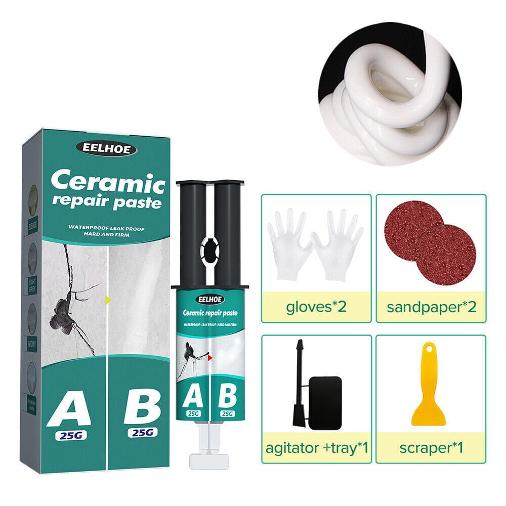 Tile Repair Paste Kit Ecofriendly Strong Adhesion AB Glue Ceramic Repair Agent