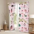 thumbnail image 3 of Homewish Cartoon Butterfly Ladybug Black Out Curtains, Cute Animal Insect Curtains Pack of 2 (42x63 Each), Princess Pink Cartoon Bedroom Curtains, Living Room Curtains Decor, 3 of 6