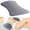 Dark Gray, variant on Poalid Ergonomic Memory Foam Lumbar Support Pillow for Bed, Versatile Lower Back Pain Relief for Side & Back Sleepers, Breathable Washable Cover, Dark Gray