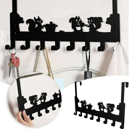 

SKBEY Wall Hooks Heavy Duty Ceiling Tile Hooks for Hooks No Drill Self Hooks Heavy Duty for Pictures Creative Hooks Hole Hooks Hat Hat Hooks Mute Door Hooks Squirrel Model Door Hanging Hooks