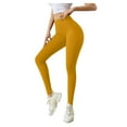 thumbnail image 3 of Workout Shorts for Women Fashion Running Leggings Pure Color Elastic Fitness Pant With Bowknot Yoga Pants, 3 of 8