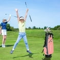 thumbnail image 7 of XDriveMax 6 Pieces Golf Club Set, Junior Complete Set for Ages 8-12 with Stand Bag, Right Handed, 2 Head Covers, Pink, 7 of 7
