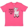 thumbnail image 3 of Inktastic Mama Loves Me- cute goat Youth T-Shirt, 3 of 5