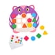 thumbnail image 1 of Juego de combinación de formas de madera, juguete de combinación de formas de colores, juguetes Montessori geométricos Violeta, 1 of 9