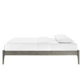 thumbnail image 4 of Platform Bed Frame, Twin Size, Wood, Grey Gray, Modern Contemporary Urban Design, Bedroom Master Guest Suite, 4 of 7