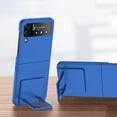 thumbnail image 1 of Feishell Compatible with Samsung Galaxy Z Flip4 Case with Hidden Foldable Kickstand,Shockproof Protective Lightweight Ultra Thin Comfortable Grip Anti-Scratch Slim Phone Case,Blue, 1 of 9