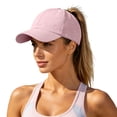 thumbnail image 2 of Karight Womens Ponytail Baseball Cap Adjustable High Messy Bun Ponycap Quick Drying Trucker Hats, 2 of 9