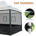 thumbnail image 5 of InstaHibit 4 Half Mesh Sidewalls for 15x10 Ft Pop Up Canopy Tent w/ Window Food Vendor Fair, 5 of 12