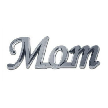 Elektroplate Mom Shiny Chrome OEM Automotive Emblem