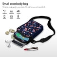 thumbnail image 7 of HELLHERO American Flag Pattern Small Crossbody Purse, Women Adjustable Shoulder Strap, Travel Daily Use Polyester 4.33x1.97x7.09, 7 of 7