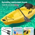 thumbnail image 3 of Naipo Kayak with paddle 6.5FT Kayak 4-Level Footrest Sit On Top for Youth KId to Teen Up to 121lbs, 3 of 10