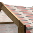 thumbnail image 5 of Modern Pet House, Geometric Graphic Grid Abstract Pattern with Thin and Bold Lines, Outdoor & Indoor Portable Dog Kennel with Pillow and Cover, 5 Sizes, Charcoal Grey Scarlet, by Ambesonne, 5 of 5