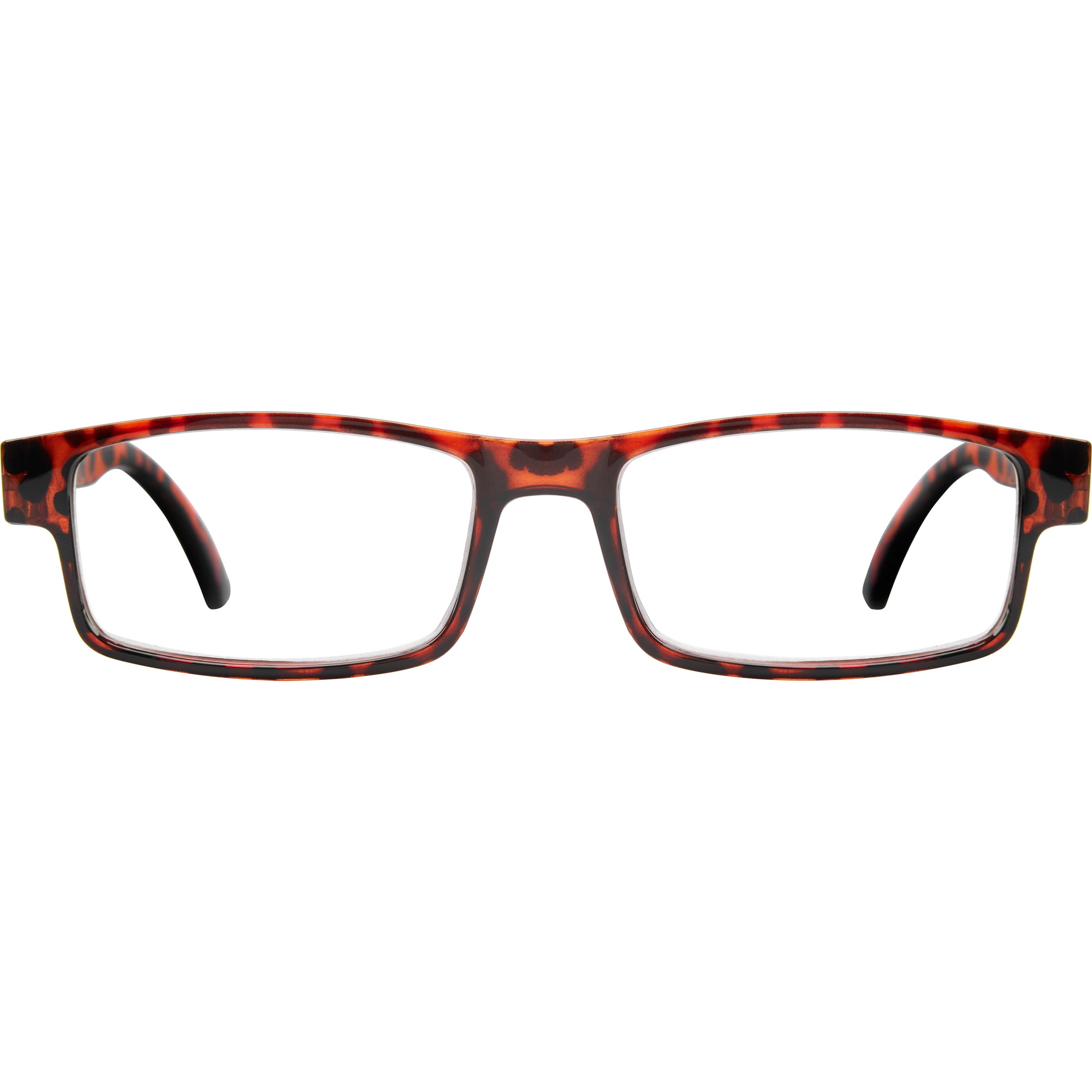 Bklyn, Sumner +1.50, Adult, Mens, Rectangle Plastic Reading Glasses & Pouches Value Pack , 2 Ea