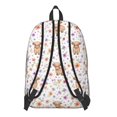 thumbnail image 3 of Highland Cow and Flower Print Backpack for School, Cute School Bag with Adjustable Shoulder Straps and Padded Back, 15.7"x11.8"x5.5", 3 of 5