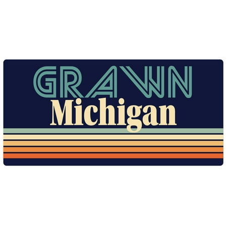 

Grawn Michigan 5 x 2.5-Inch Fridge Magnet Retro Design