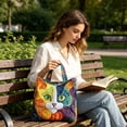 thumbnail image 4 of Quilted Tote Bag for Women Large Capacity Everyday Bag with Embroidery Detail Laptop Crossbody Shoulder Bag for Office Commute Travel and Weekend Outing, 4 of 6