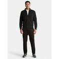 thumbnail image 4 of Athletic Works Men's and Big Men's Tricot Track Pants with Side Stripes, Sizes S-3XLT, 4 of 5